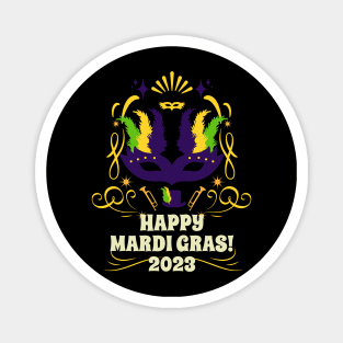 Happy Mardi Gras 2023 Magnet